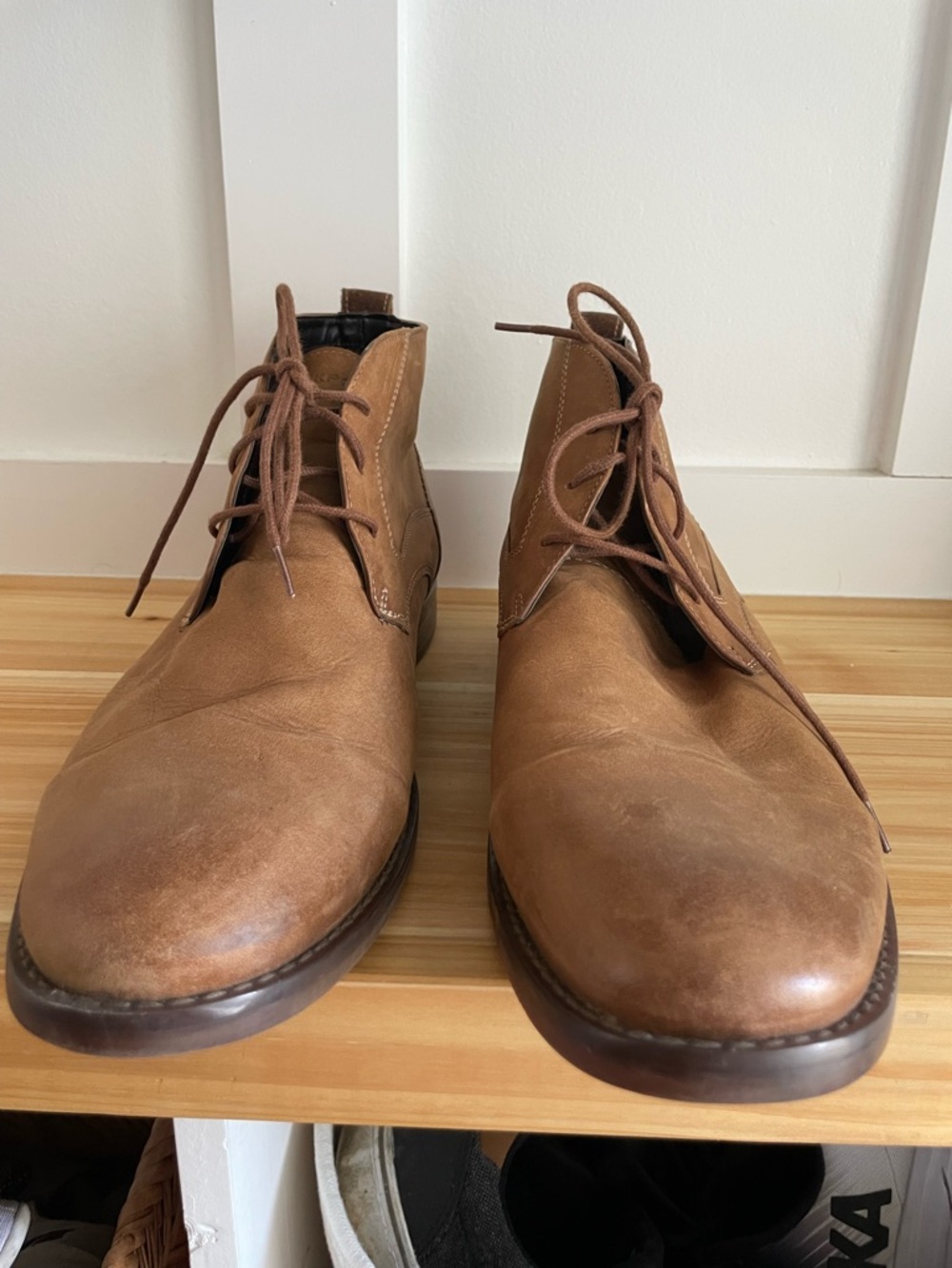 Rockport Men's Tan Leather Chukka Boots - Lace-Up